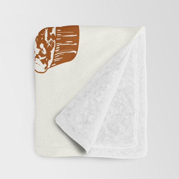 Vintage French Patisserie Bread Bakery Illustration Throw Blanket Gallery Image 3