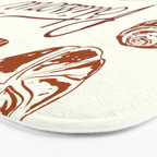 Vintage French Patisserie Bread Bakery Illustration Bath Mat Gallery Image 3