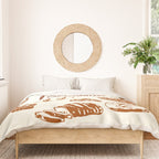 Vintage French Patisserie Bread Bakery Illustration Duvet Cover Gallery Image 3