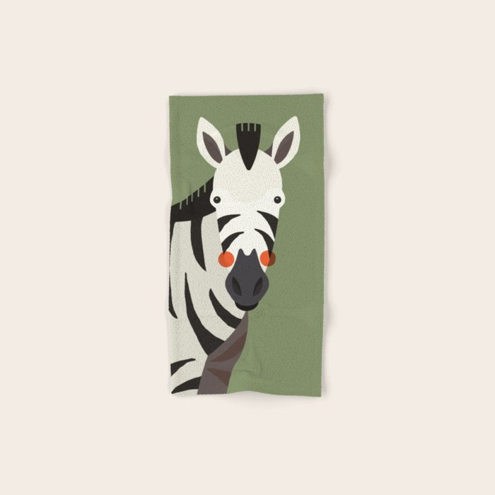 Zebra, Animal Portrait Bath Towel Gallery Image 1