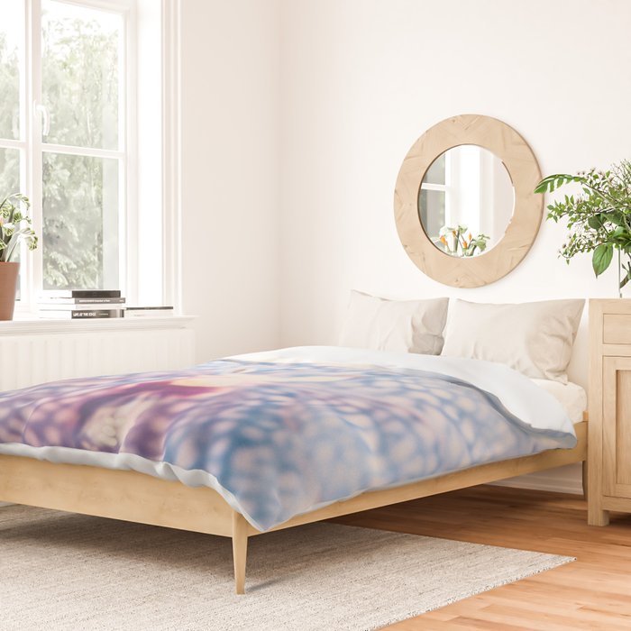 Abstract Orchid Flower Duvet Cover Gallery Image 2