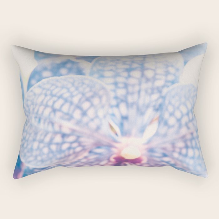 Abstract Orchid Flower Rectangular Pillow Gallery Image 2