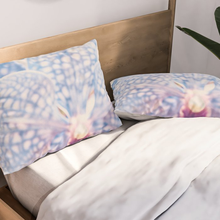 Abstract Orchid Flower Pillow Sham Gallery Image 2