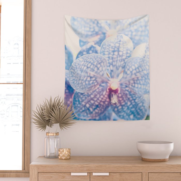 Abstract Orchid Flower Wall Tapestry Gallery Image 2
