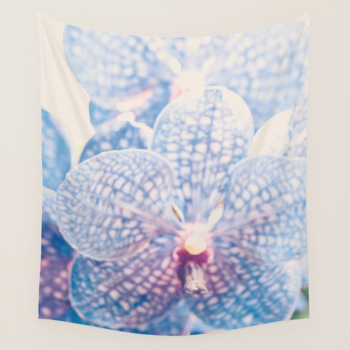 Abstract Orchid Flower Wall Tapestry Gallery Image 4