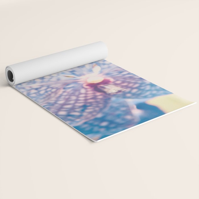 Abstract Orchid Flower Yoga Mat Gallery Image 2