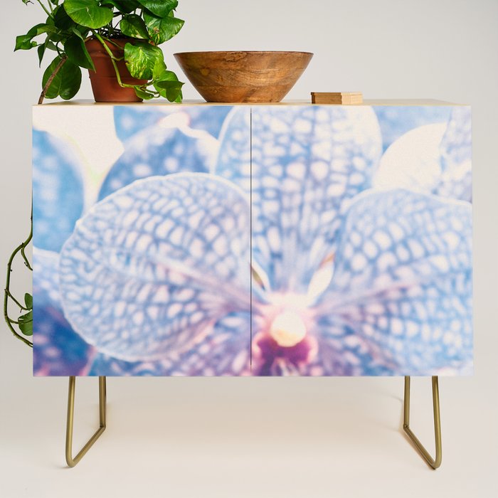 Abstract Orchid Flower Credenza Gallery Image 1