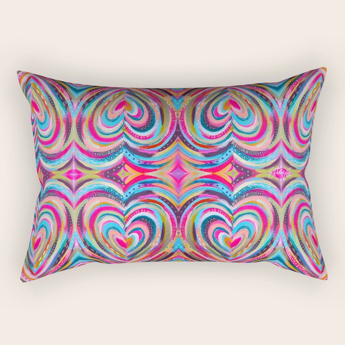 EttaVee Radiate Love Rectangular Pillow Gallery Image 1