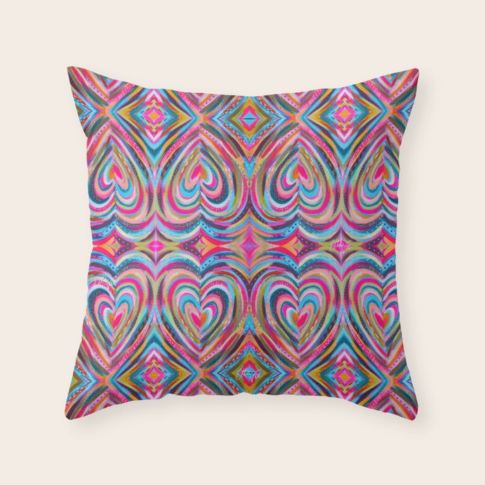EttaVee Radiate Love Throw Pillow Gallery Image 1