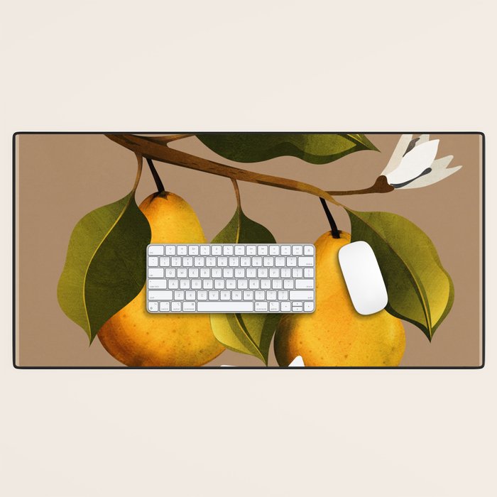 Pears Botanical Art 2 Desk Mat Gallery Image 1