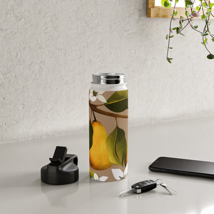 Pears Botanical Art 2 Water Bottle Gallery Image 4