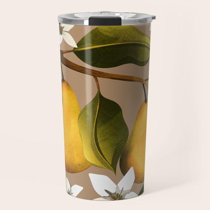Pears Botanical Art 2 Travel Mug Gallery Image 1