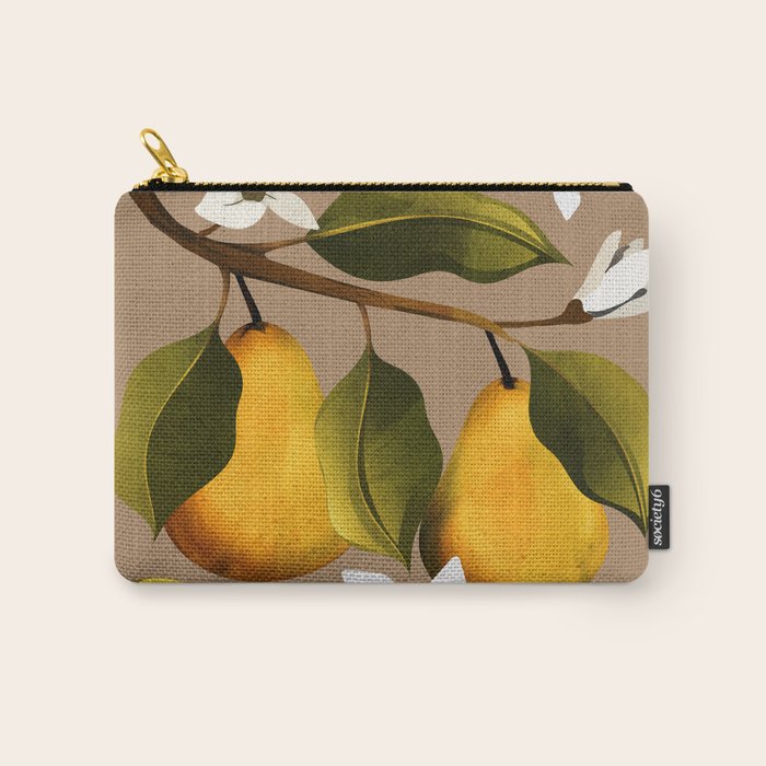 Pears Botanical Art 2 Carry All Pouch Gallery Image 1