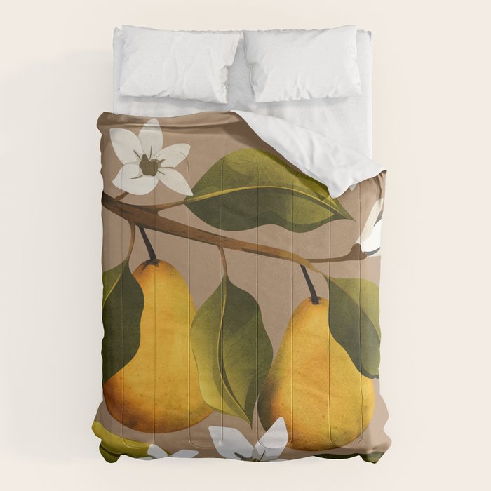 Pears Botanical Art 2 Comforter Gallery Image 1