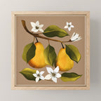 Pears Botanical Art 2 Mini Art Print Gallery Image 1