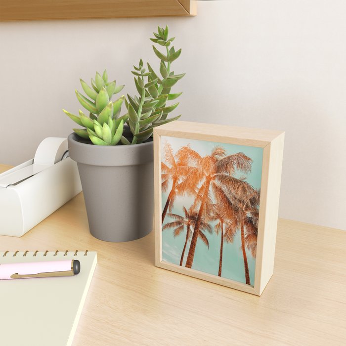 Surfrider palms - sundown Mini Art Print Gallery Image 2