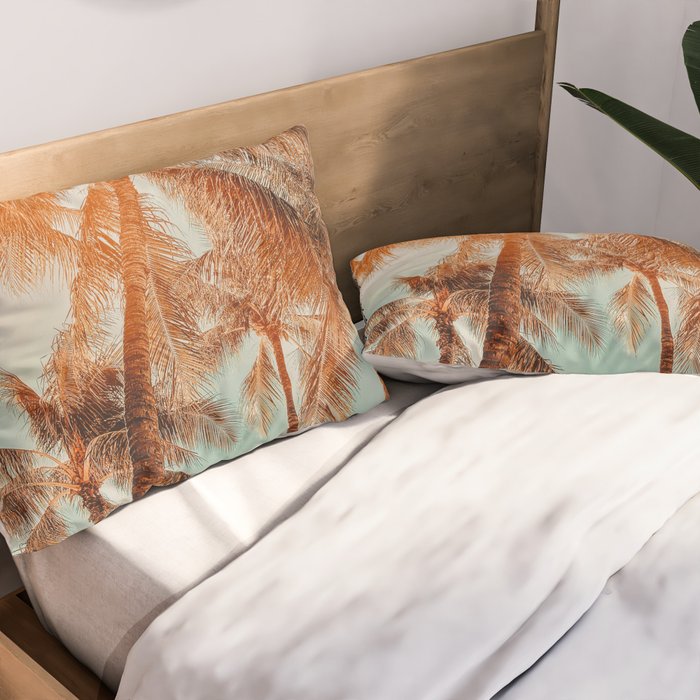 Surfrider palms - sundown Pillow Sham Gallery Image 2