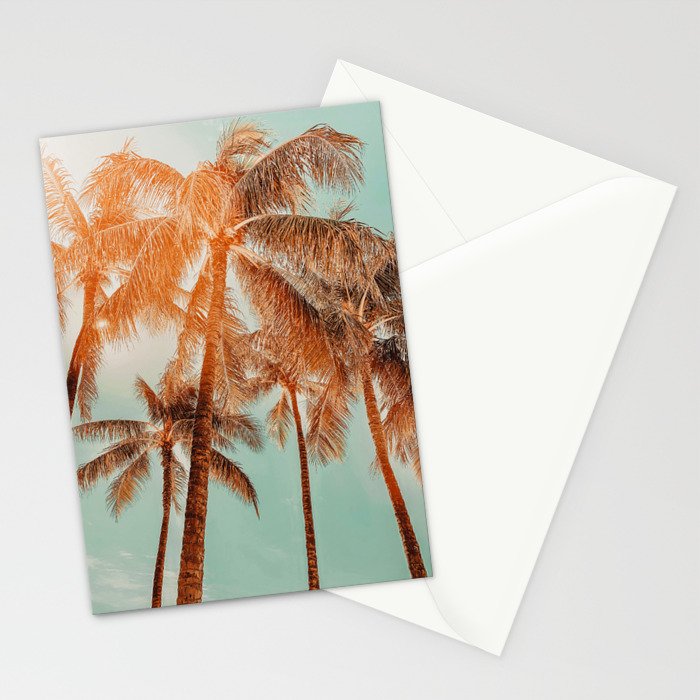 Surfrider palms - sundown Stationery Card Gallery Image 2
