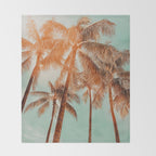 Surfrider palms - sundown Throw Blanket Gallery Image 2
