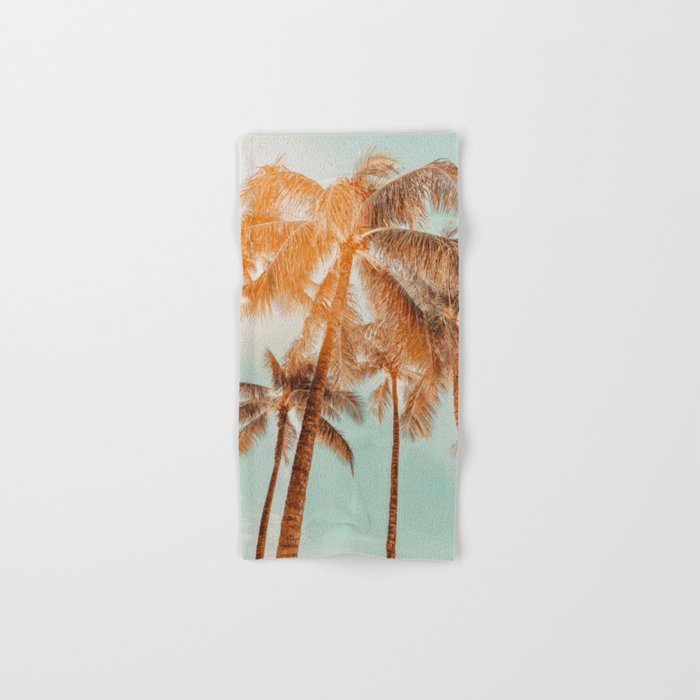 Surfrider palms - sundown Bath Towel Gallery Image 1
