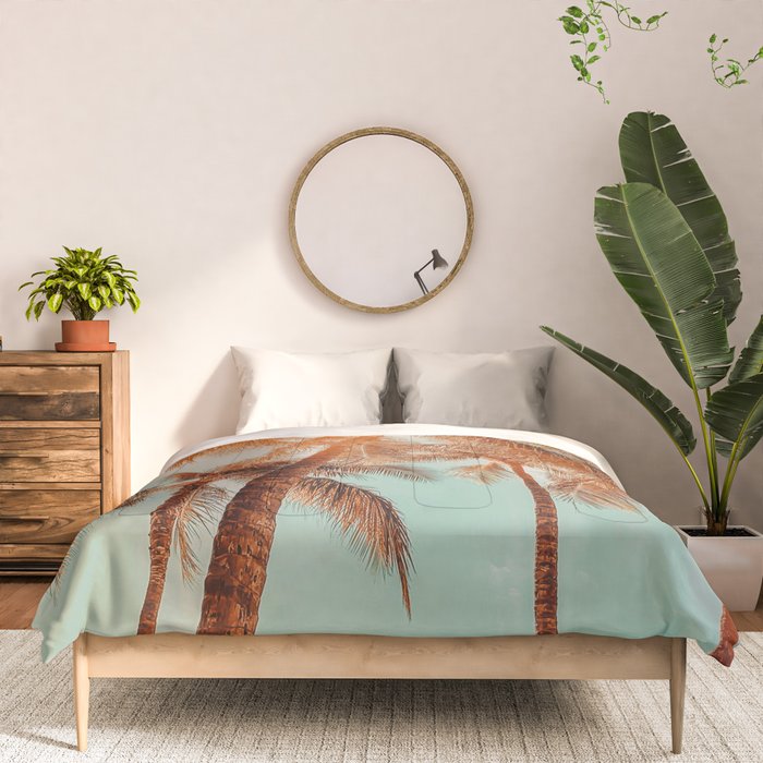 Surfrider palms - sundown Comforter Gallery Image 3