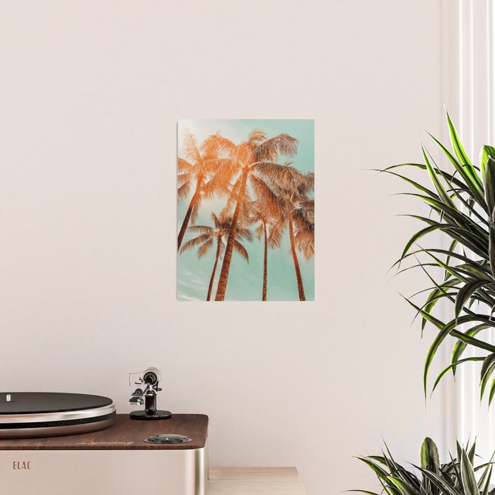 Surfrider palms - sundown Poster Gallery Image 2