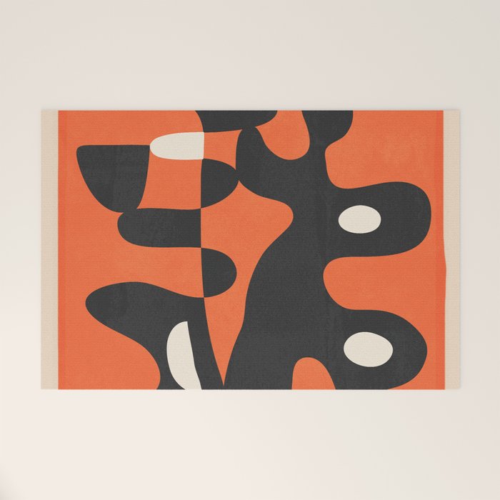 Modern Abstract Art Motion 2 Welcome Mat Gallery Image 1