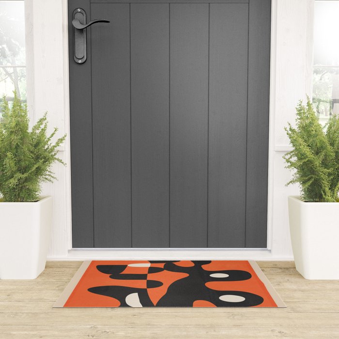 Modern Abstract Art Motion 2 Welcome Mat Gallery Image 3