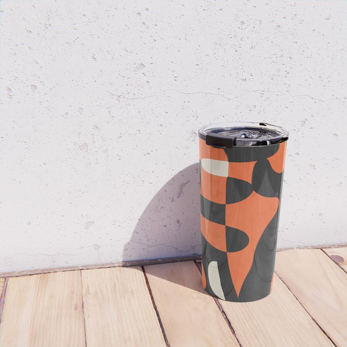 Modern Abstract Art Motion 2 Travel Mug Gallery Image 4