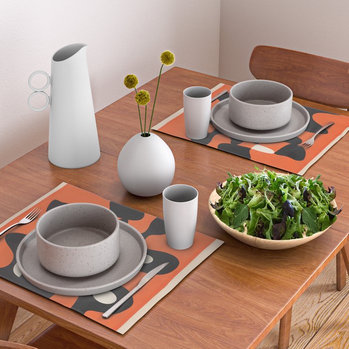 Modern Abstract Art Motion 2 Placemat Gallery Image 2