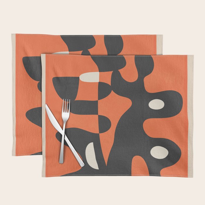 Modern Abstract Art Motion 2 Placemat Gallery Image 1