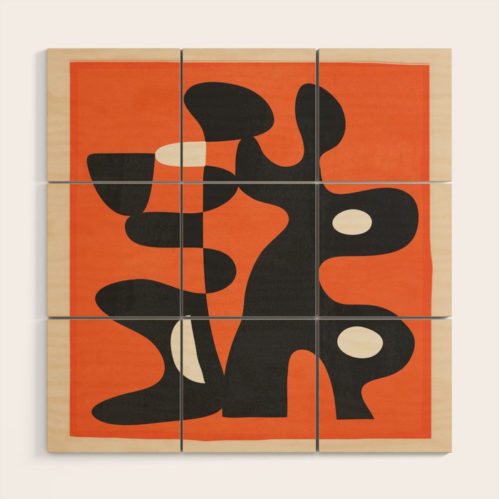 Modern Abstract Art Motion 2 Wood Wall Art Gallery Image 1