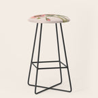 Pink Shirley Poppies  Stool Gallery Image 1
