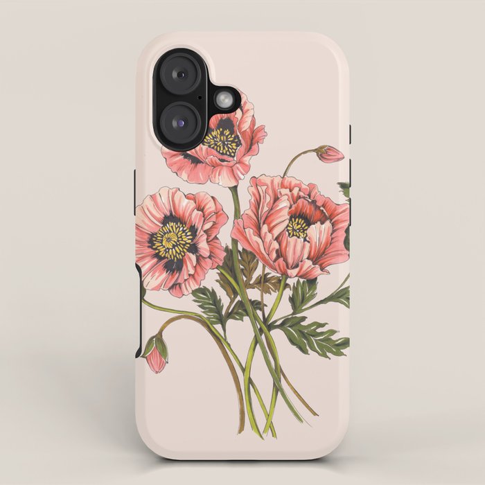 Pink Shirley Poppies  iPhone Case Gallery Image 1