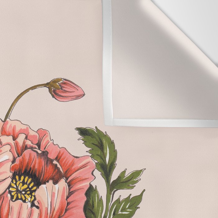 Pink Shirley Poppies  Wall Tapestry Gallery Image 3