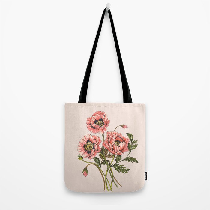 Pink Shirley Poppies  Tote Bag Gallery Image 2