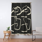 Modern Abstract Lines - Noir Window Curtain Gallery Image 5