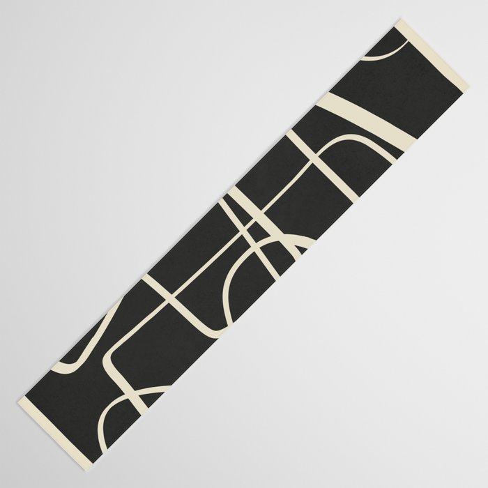 Modern Abstract Lines - Noir Table Runner Gallery Image 3