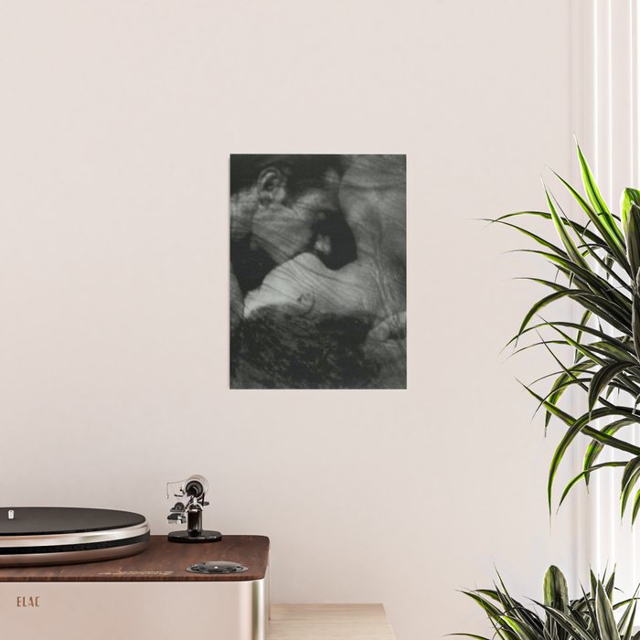 1912, The Kiss, Lovers black and white photography by Anne Brigmann Poster Gallery Image 2