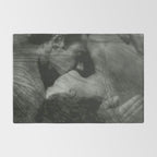 1912, The Kiss, Lovers black and white photography by Anne Brigmann Rug Gallery Image 2