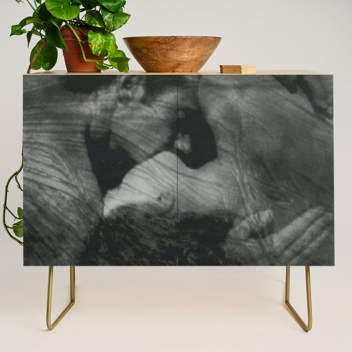 1912, The Kiss, Lovers black and white photography by Anne Brigmann Credenza Gallery Image 1