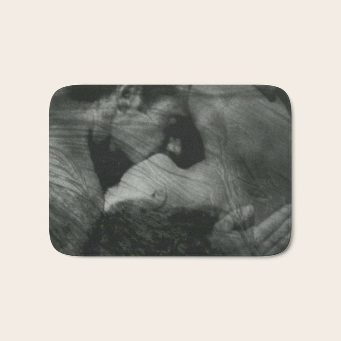 1912, The Kiss, Lovers black and white photography by Anne Brigmann Bath Mat Gallery Image 1