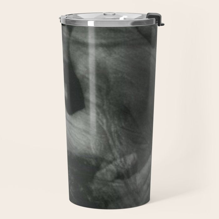 1912, The Kiss, Lovers black and white photography by Anne Brigmann Travel Mug Gallery Image 2