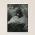 1912, The Kiss, Lovers black and white photography by Anne Brigmann Stationery Card Gallery Image 2