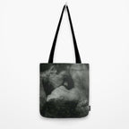 1912, The Kiss, Lovers black and white photography by Anne Brigmann Tote Bag Gallery Image 2