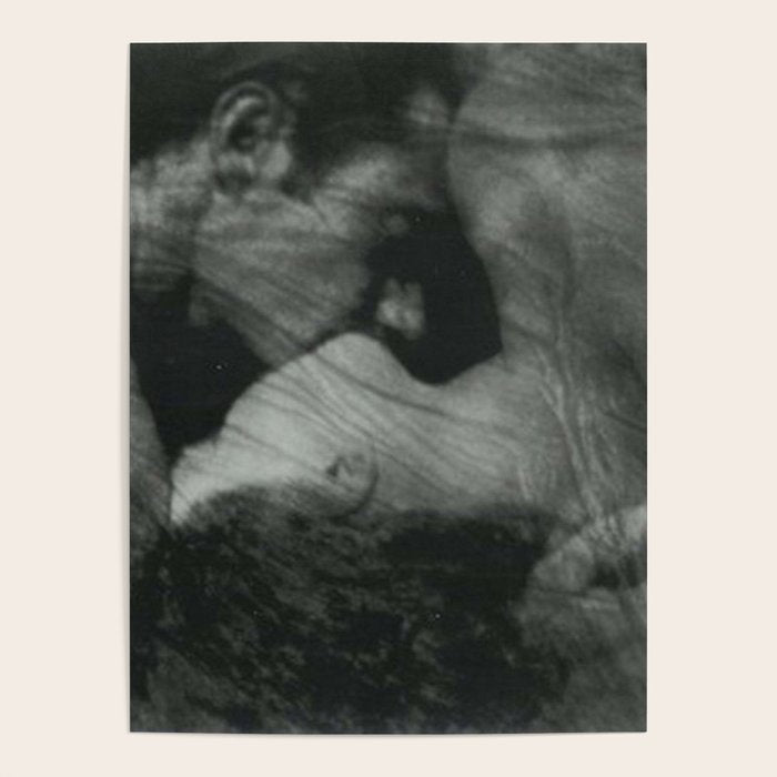 1912, The Kiss, Lovers black and white photography by Anne Brigmann Poster Gallery Image 1