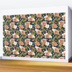 Tropical flowers autumn field D Wall Mural Gallery Image 2