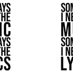 Some Days I Need The Music - Black and White Coffee Mug Gallery Image 2