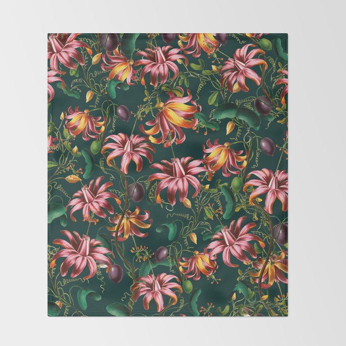 Blooming Oasis III Throw Blanket Gallery Image 2