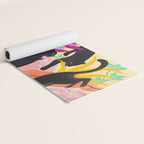 Black Panthers in Exotic Garden Yoga Mat Gallery Image 2